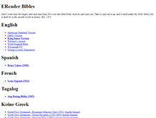 Tablet Screenshot of ereaderbibles.com